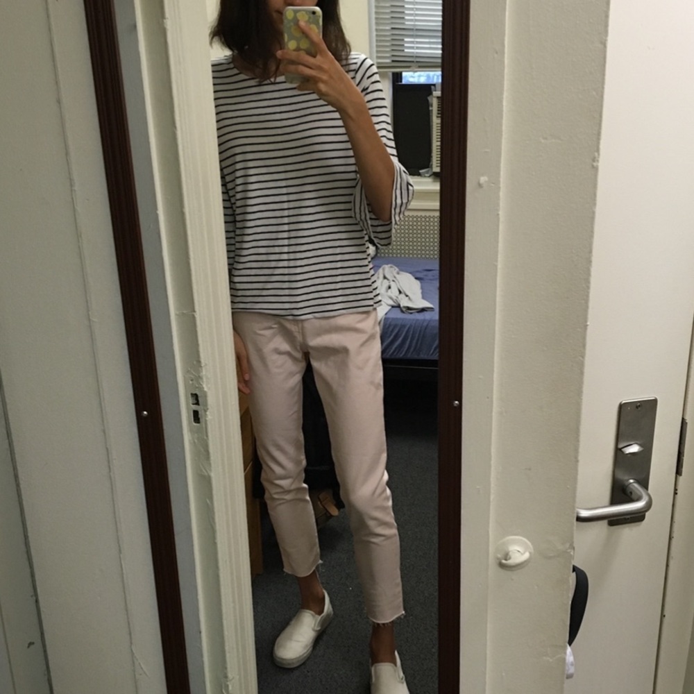 baby pink levi's corduroys